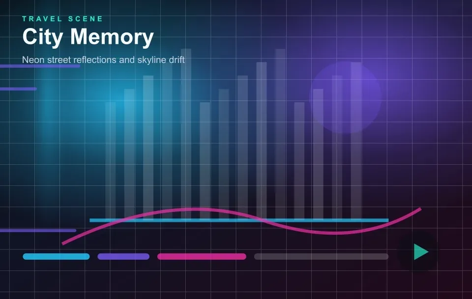 City memory montage AI video example